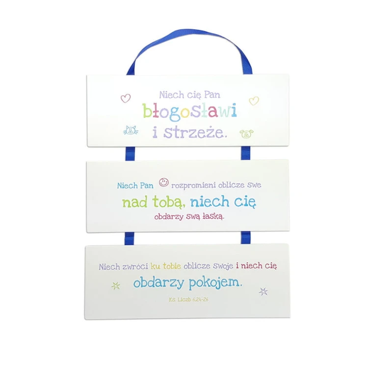 Tryptyk z cytatem Pisma Świętego, Niech cię Pan błogosławi
