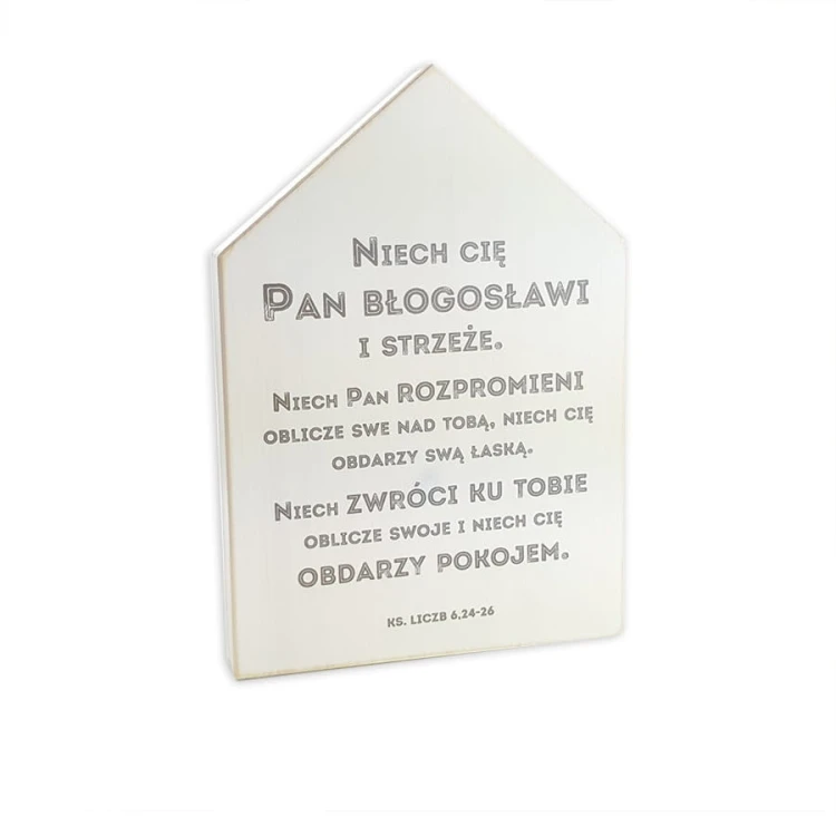 Cytat z Biblii na desce