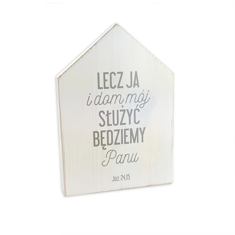Cytat z Pisma Świętego na desce