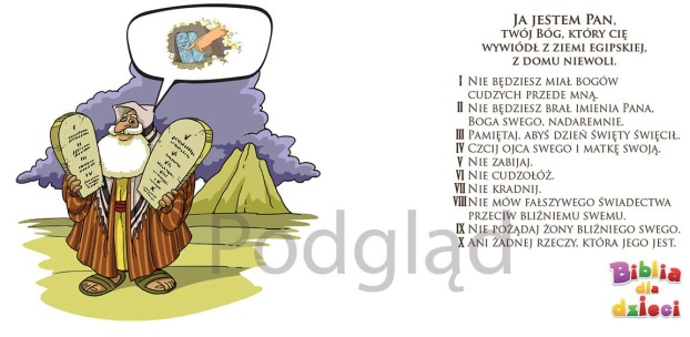 Kubek religijny Dziesięć Przykazań