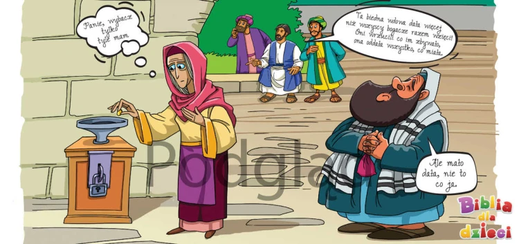 Kubek religijny Wdowi grosz