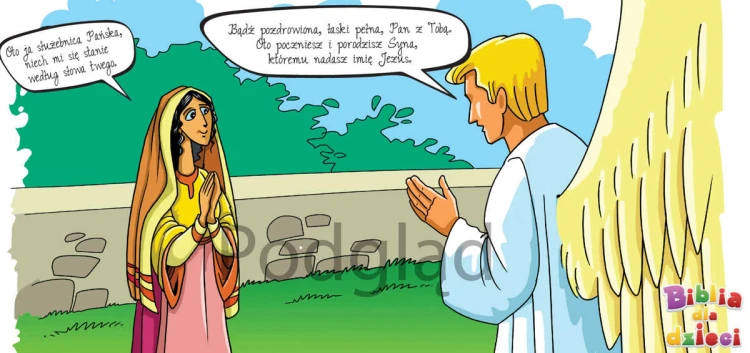 Kubek religijny Zwiastowanie