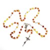Różaniec akrylowy bursztyn mały