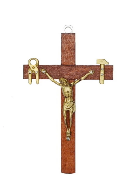 Krzyż saletyński 10 cm, drewniany