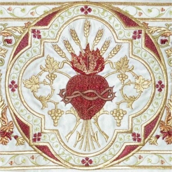 Baldachim procesyjny haftowany