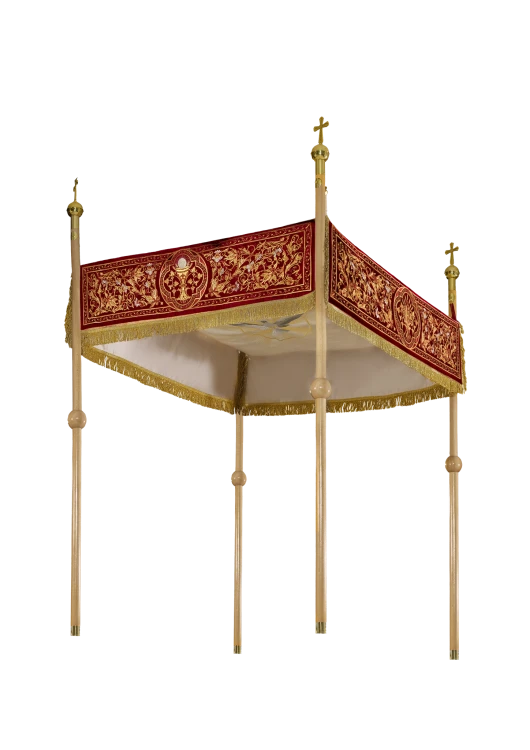 Processional canopy embroidered velvet