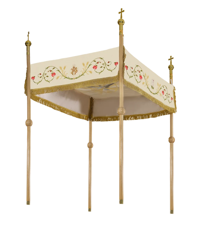 Embroidered processional canopy