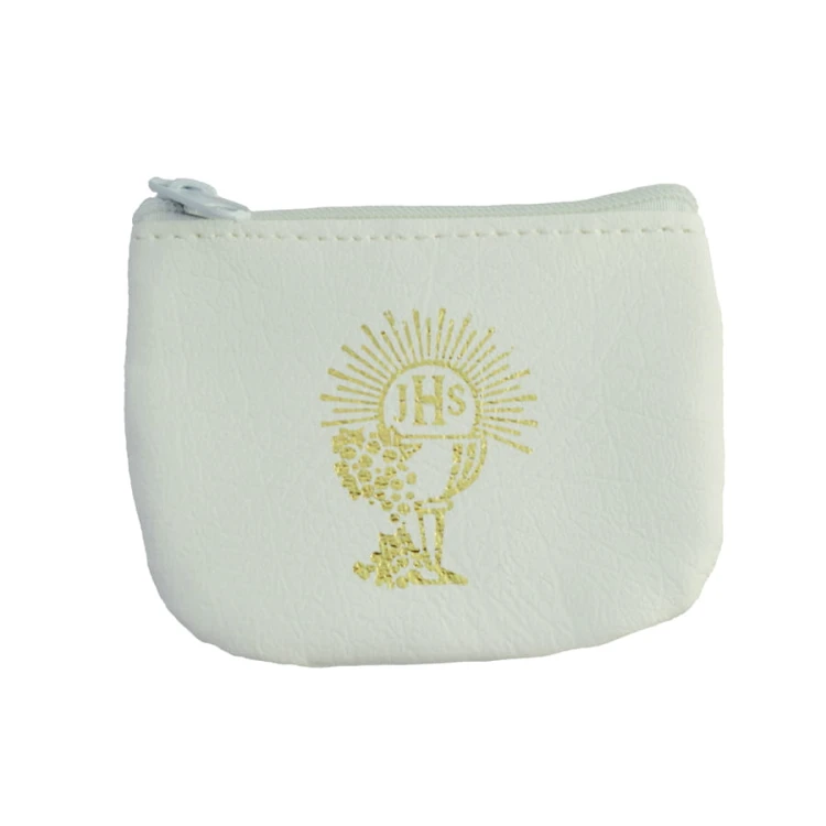 Etui na zamek z ekoskóry, białe