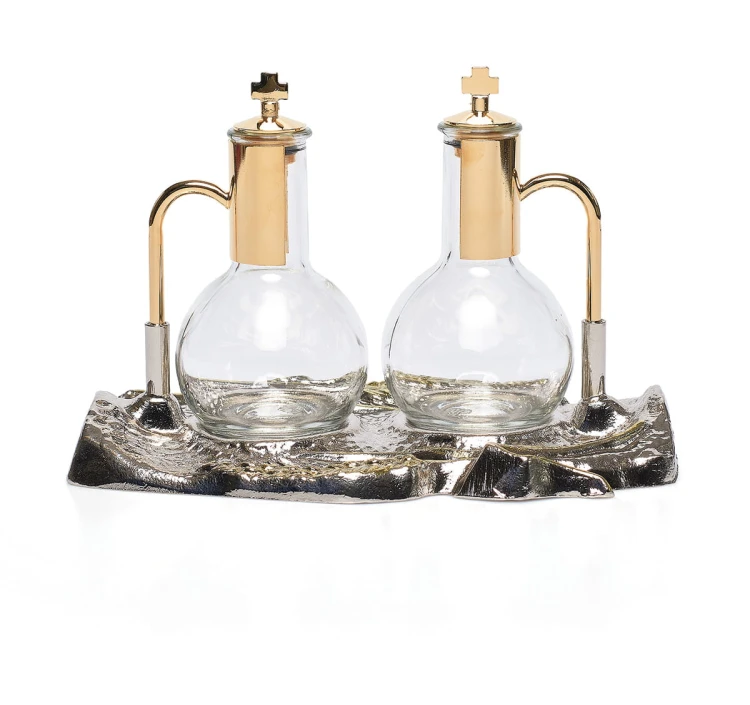 Ampułki na wino i wodę, komplet z tacą.jpg