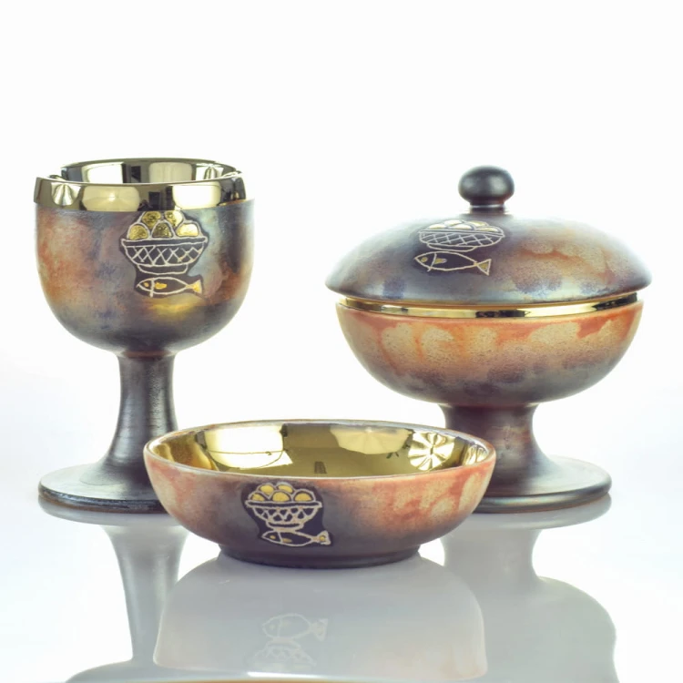 Zestaw liturgiczny, ceramika włoska, cotto antico Pompei4.jpg