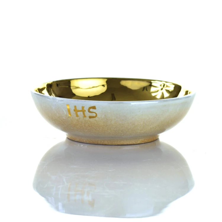 Zestaw liturgiczny, ceramika włoska, Iris7.JPG