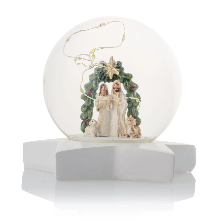 Figurka kula ze Świętą Rodziną, LED