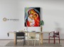 Obraz na płótnie canvas, Matka Boża z Dzieciątkiem ikonowa-Art Christiana wiz.jpg