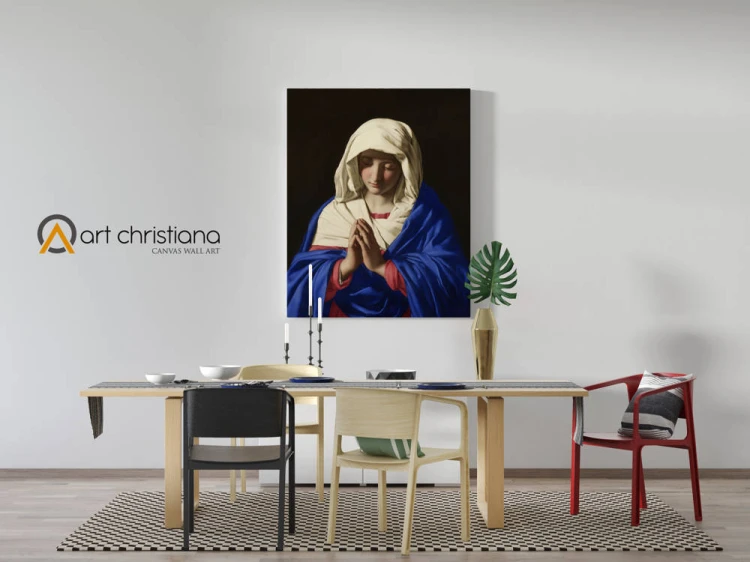 Obraz na płótnie canvas, Matka Boska modlaca-Art Christiana wiz.jpg