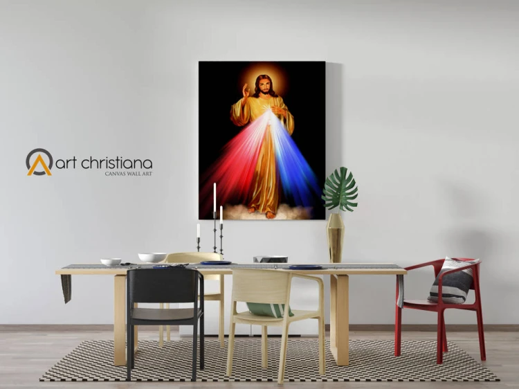 Obraz na płótnie canvas, Jezus Miłosierny-Art Christiana wiz.jpg