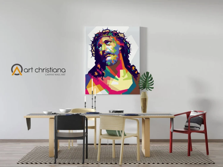 Obraz na płótnie canvas, Jezus abstrakt2-Art Christiana wiz.jpg