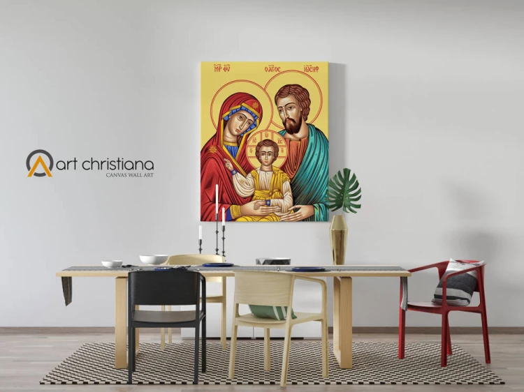 Obraz na płótnie canvas z Świętą Rodziną ikona-Art Christiana wiz.jpg