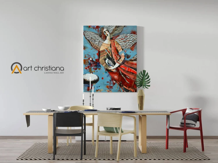 Obraz na płótnie canvas, anioł abstrakcja-Art Christiana wiz.jpg