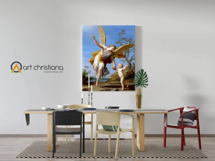 Obraz na płótnie canvas, Anioł Stróż-Art Christiana wiz.jpg