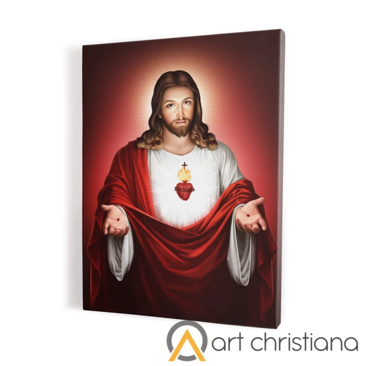 Obraz na płótnie canvas, Serce Jezusa-Art Christiana.jpg
