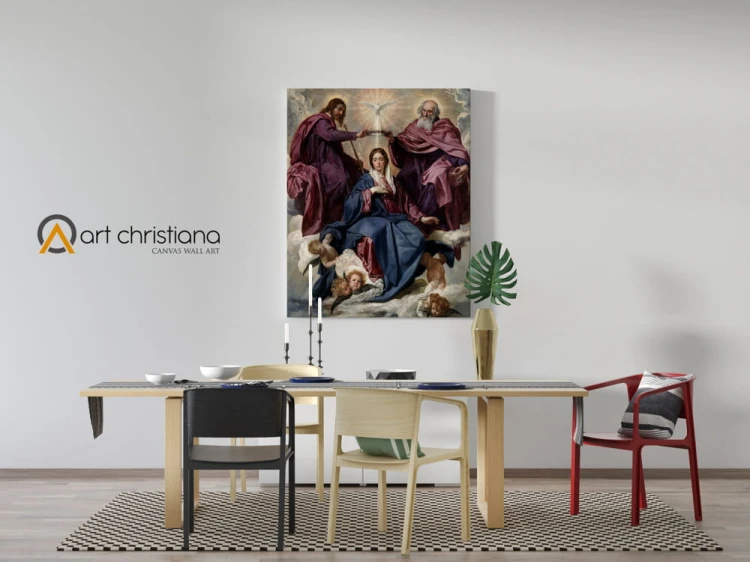 Obraz na płótnie canvas, koronacja Matki Bożej -Art Christiana wiz.jpg