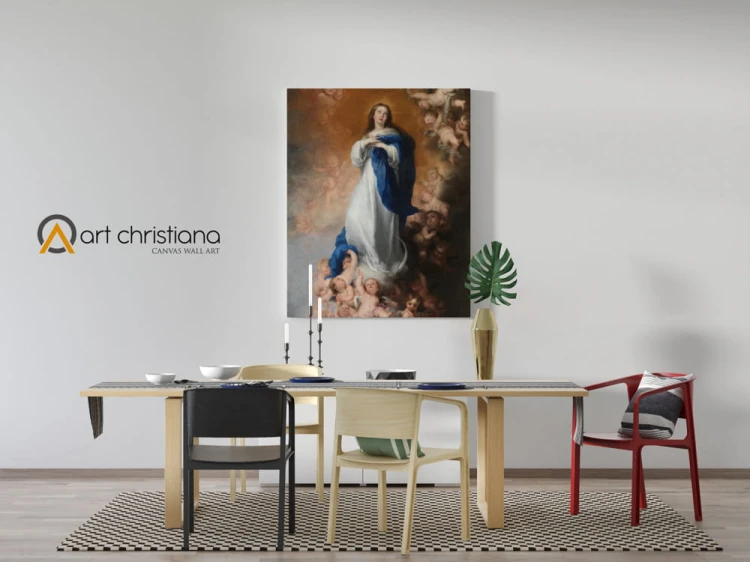 Obraz na płótnie Murillo - Matka Boża Niepokalana -Art Christiana wiz.jpg