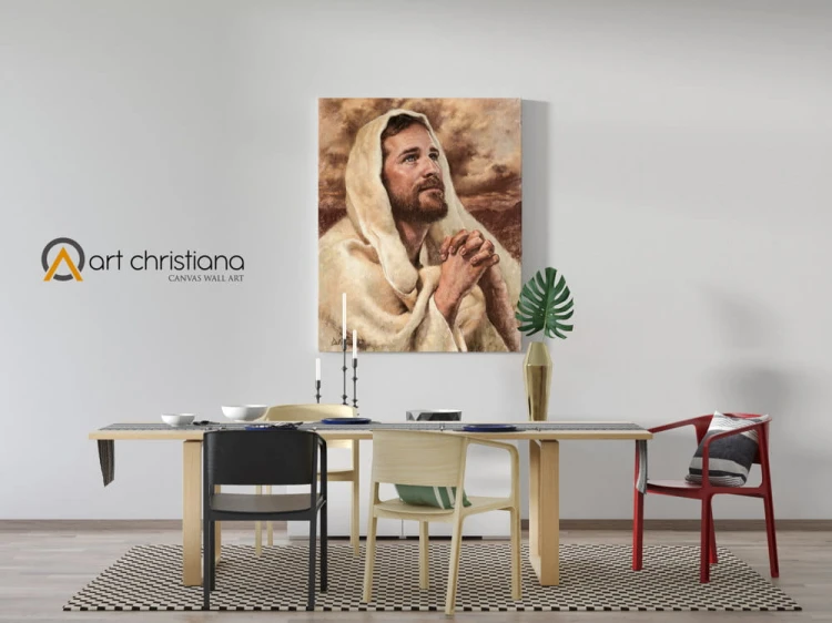 Obraz na płótnie Chrystus w modlitwie -Art Christiana wiz.jpg