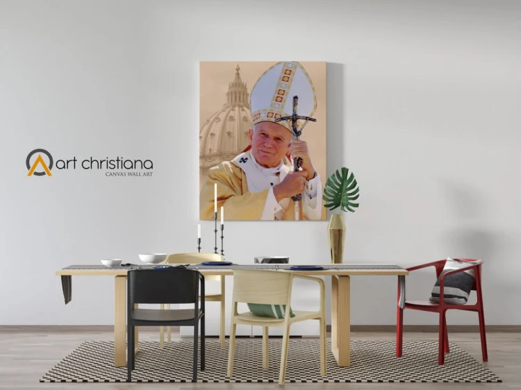 Obraz na płótnie Swięty Jan Paweł II -Art Christiana wiz.jpg