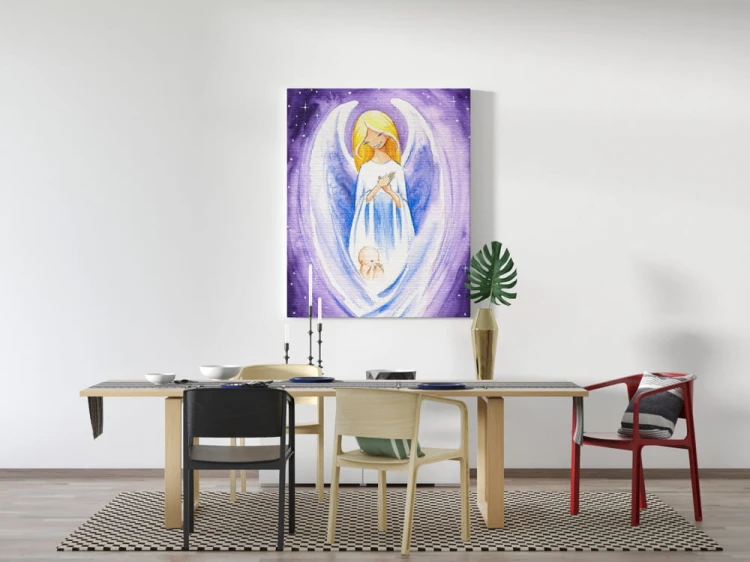 Obraz na płótnie Anioł z dzieckiem-Art Christiana wiz.jpg