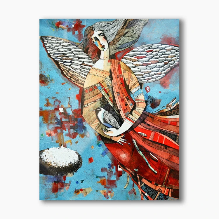 aniol-z golabkiem-abstrakcja-obraz-plexi.jpg