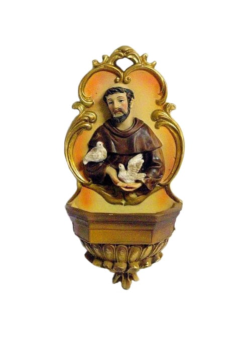Kropielniczka z tworzywa, Święty Franciszek