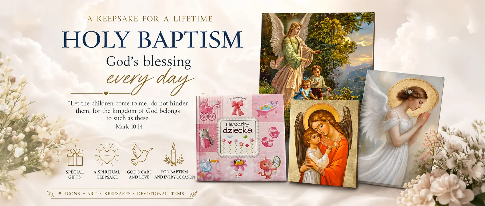 Baptism gifts and keepsakes