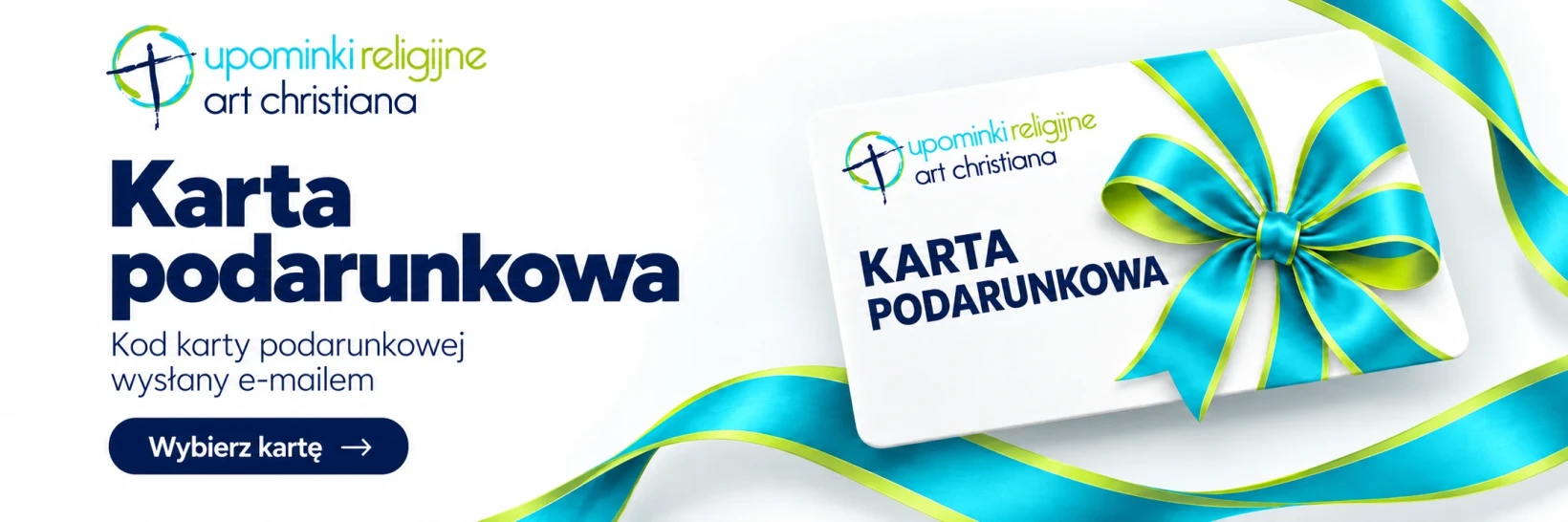Karta podarunkowa — kod wysłany e-mailem. Wybierz kartę.