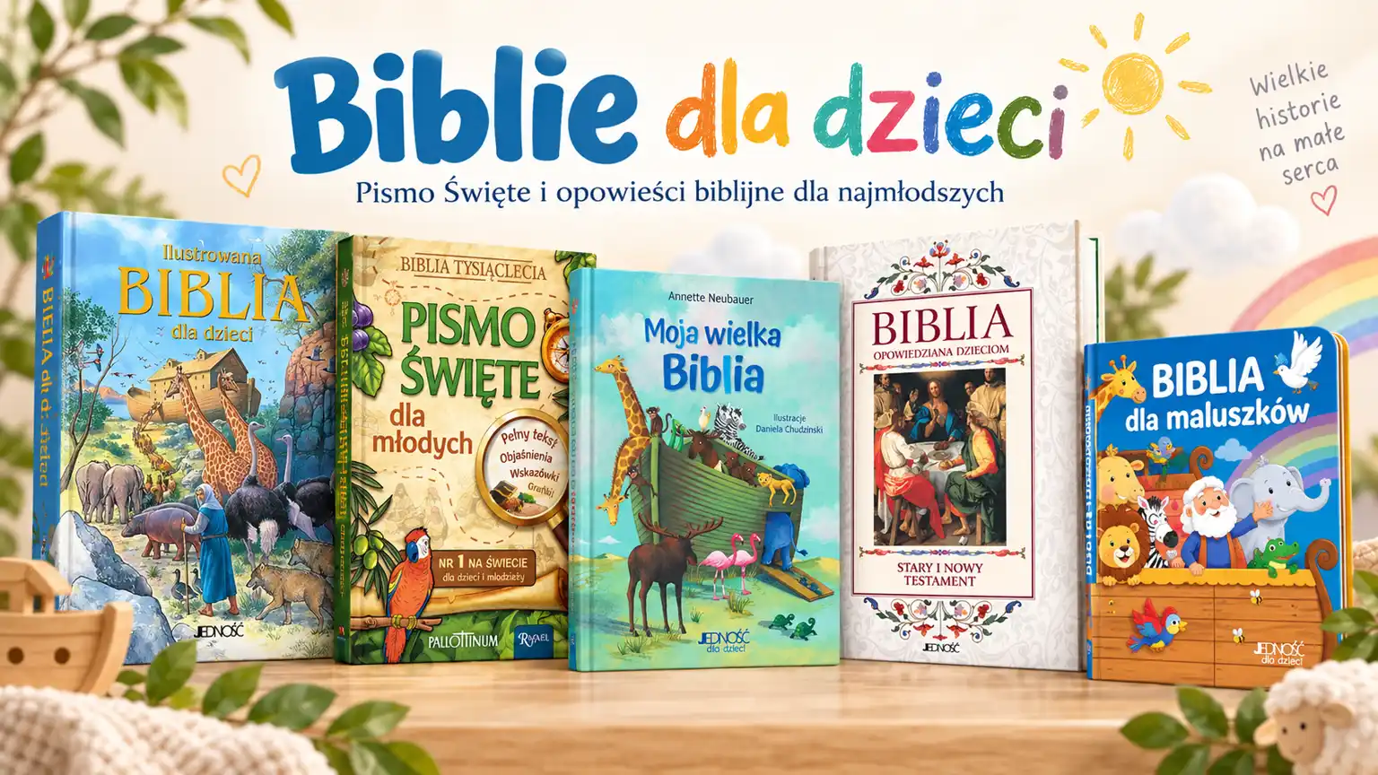 Biblie dla dzieci – ilustrowane Pismo Święte dla najmłodszych i młodzieży