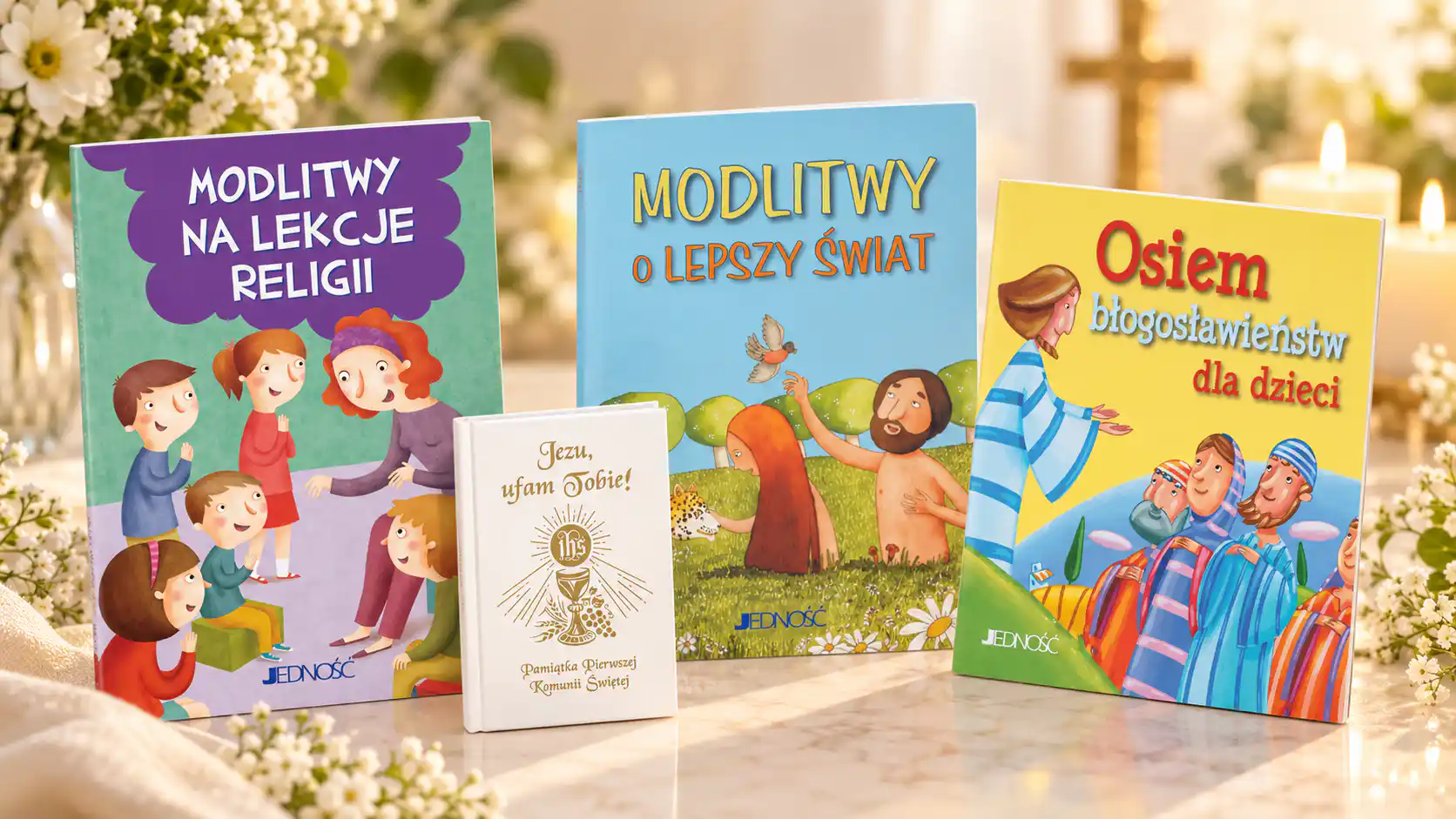 Modlitewniki dla dzieci i książeczki do modlitwy na Pierwszą Komunię