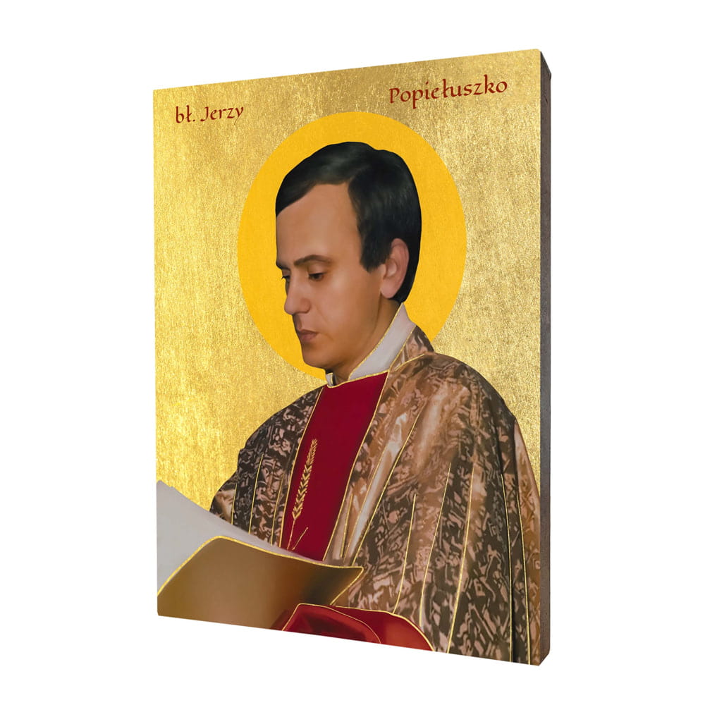 Ikona z błogosławionym ks. Jerzym Popiełuszko