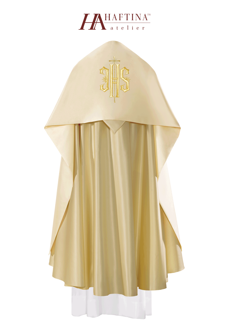 Welon z delikatnym haftem IHS.