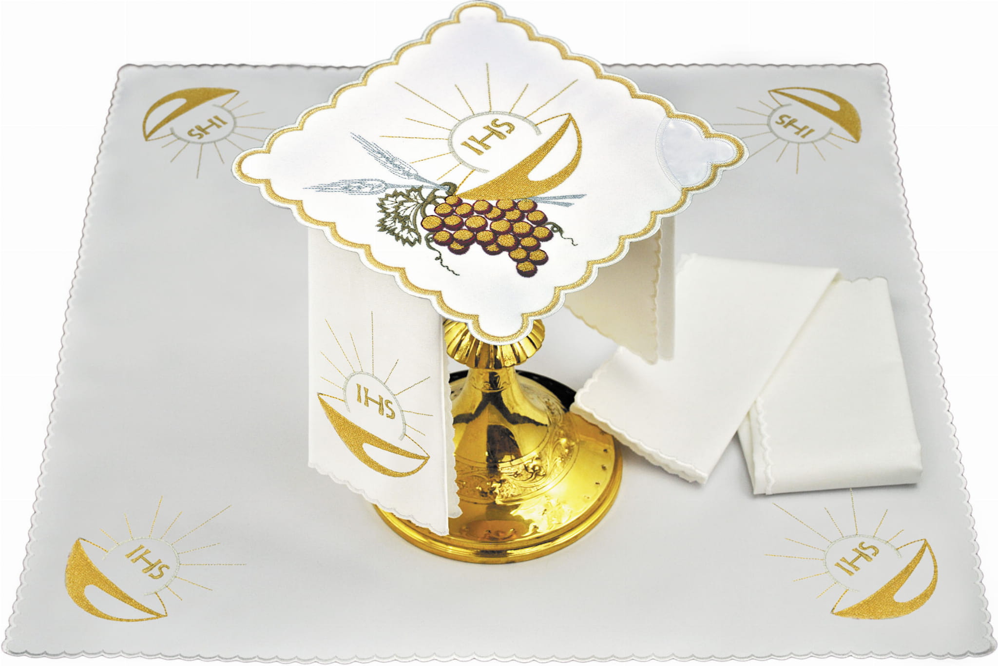 Komplet bielizny kielichowej z Hostią