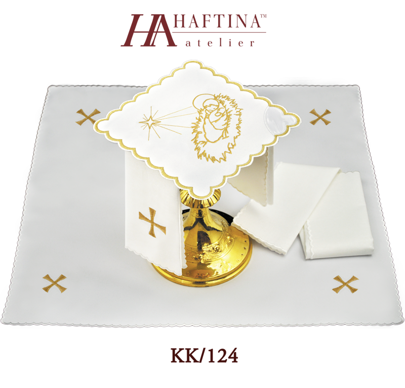 Komplet bielizny kielichowej z Dzieciątkiem