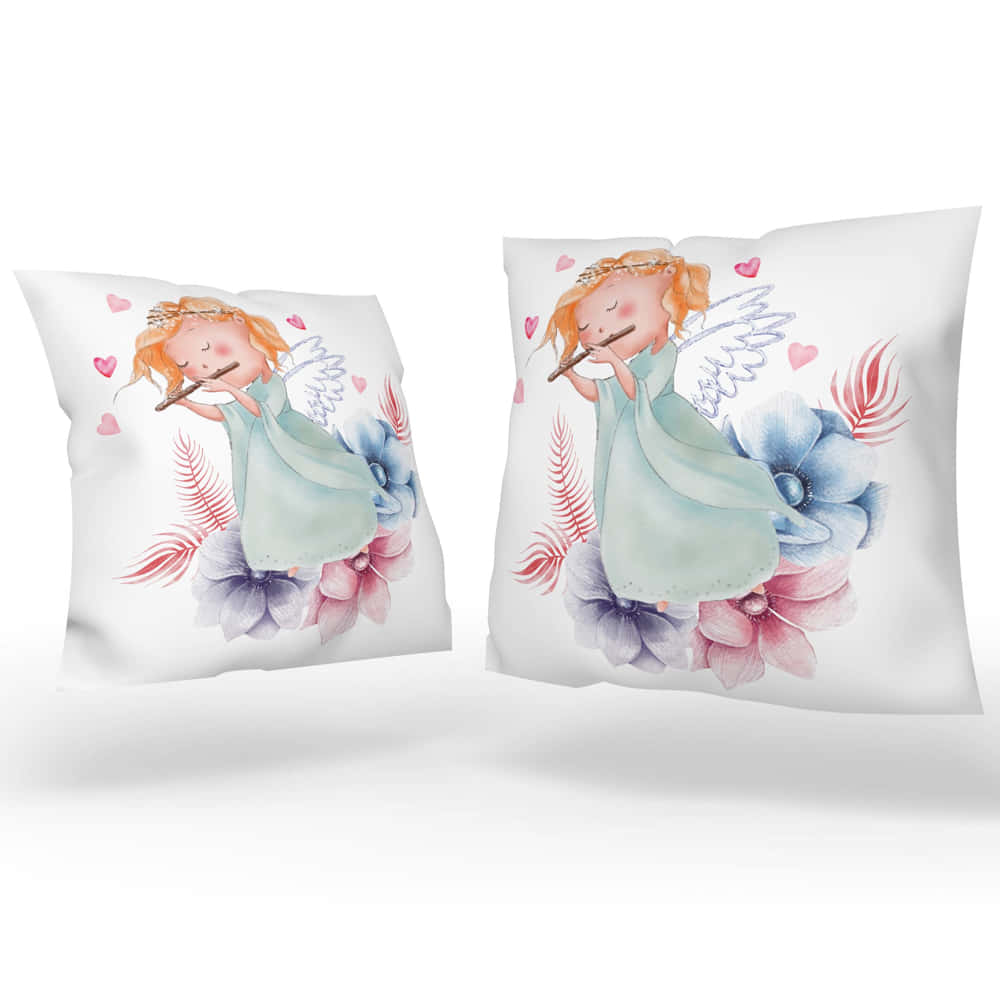 Baby pillow, playing angel