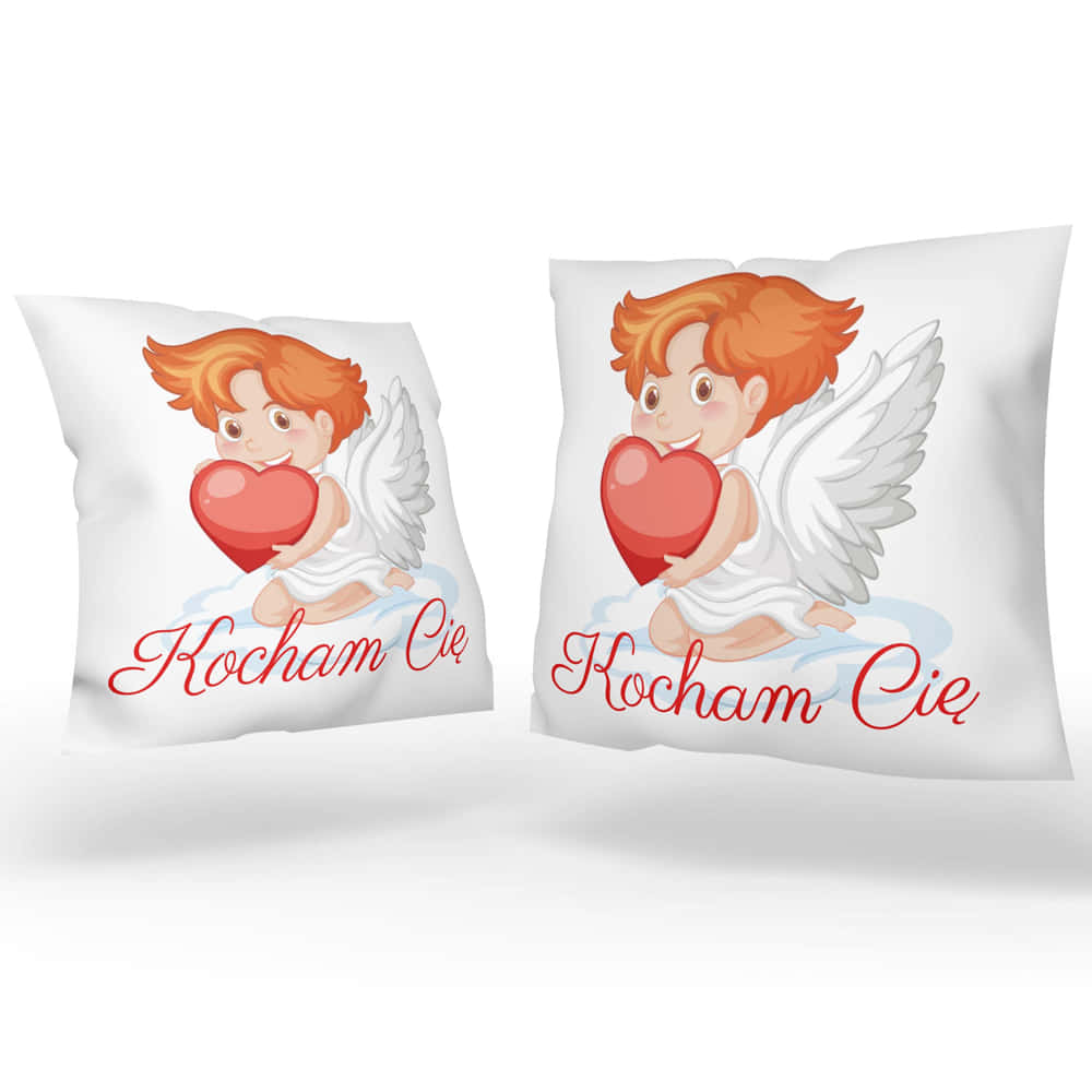 Baby pillow, angel for boy