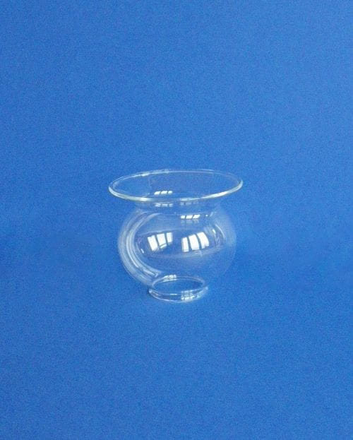 Glass lampshade for liturgical candles.