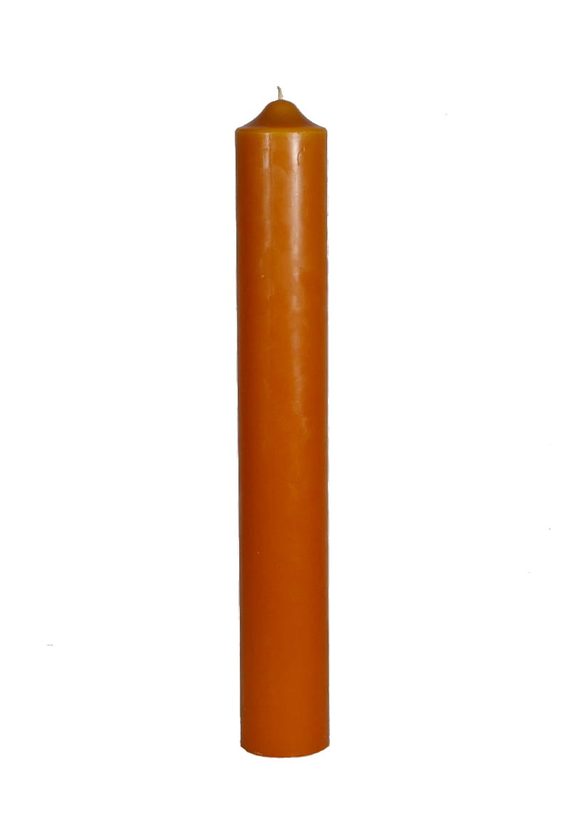 Wysoka świeca ołtarzowa woskowa, 50cm.