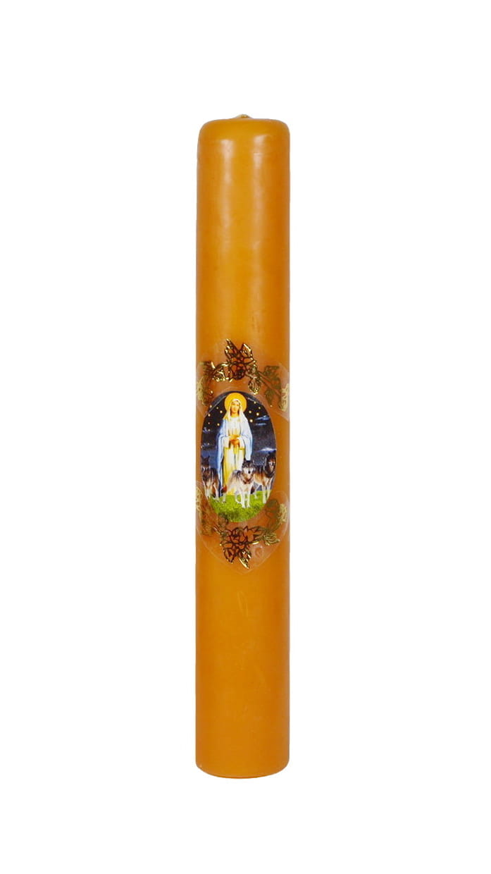 Woskowa gromnica.
