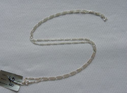 Long Silver Figaro Chain