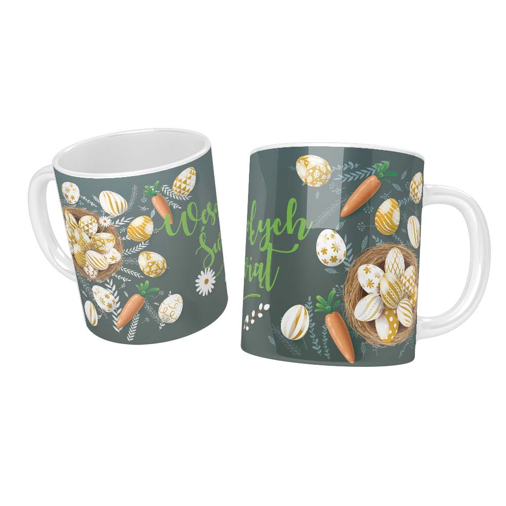 Easter mug with Easter eggs