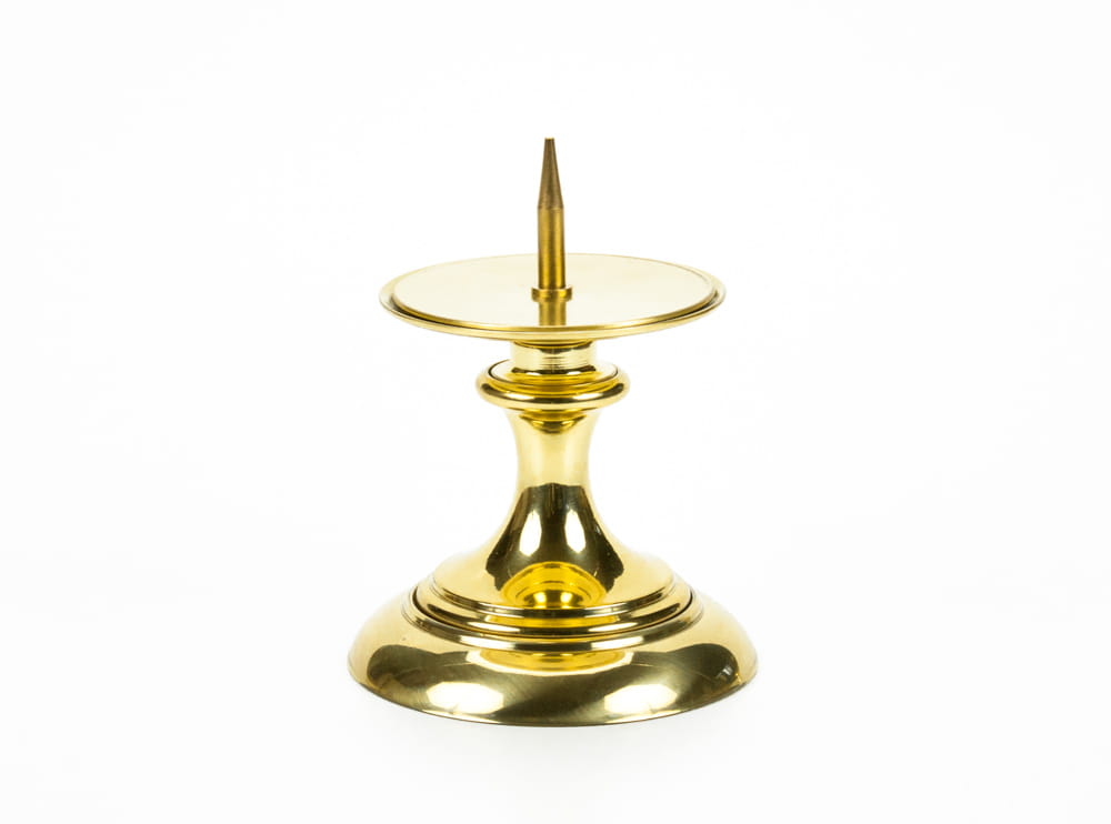 Brass candlestick, 11 cm
