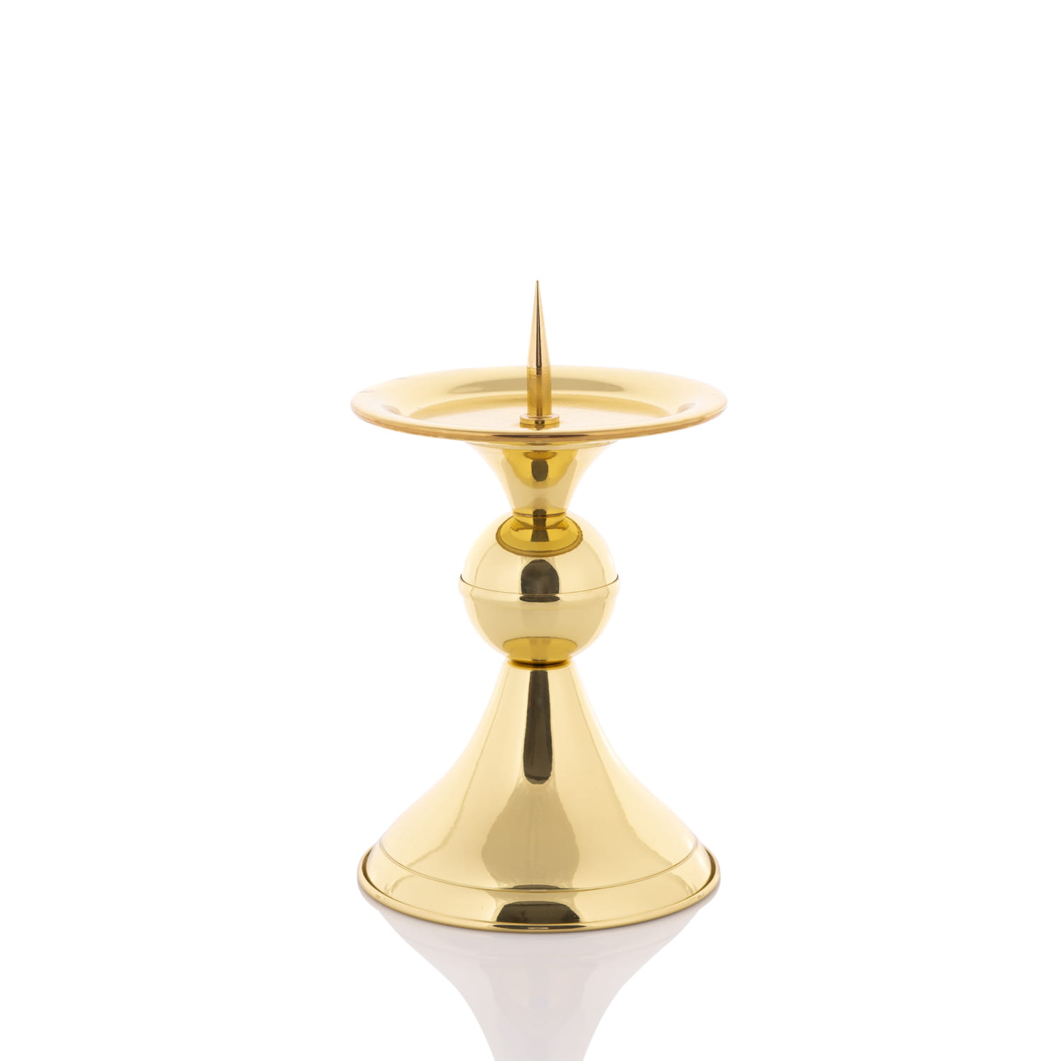Tin candlestick, 14 cm