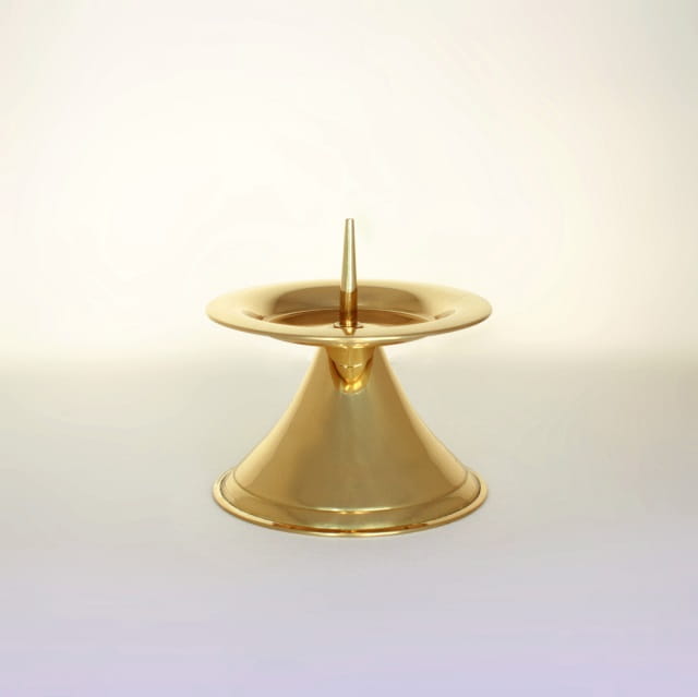 Lichtarz blaszany, 8 cm