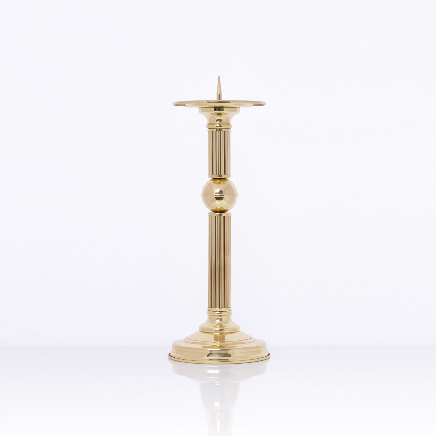 Tin candle holder, 33 cm